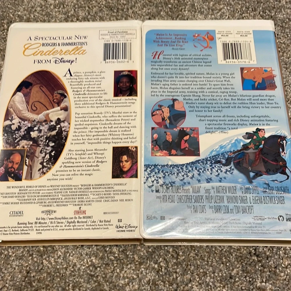 Disney VHS Tapes